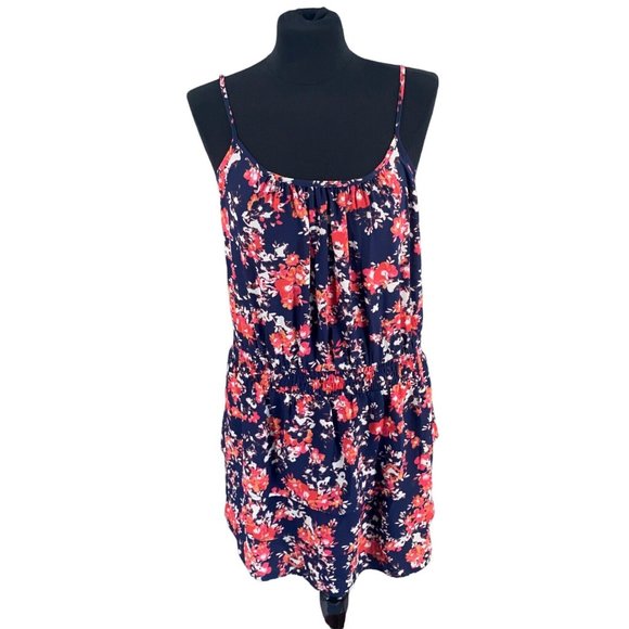 Ariat Dresses & Skirts - Ariat Womens Fit and Flare Dress Small Blue Floral Spaghetti Strap Sleeveless